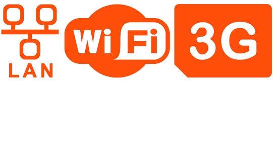 digital signage wifi lan ethernet 3g connectivity