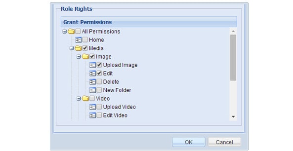 digital signage network manage users roles
