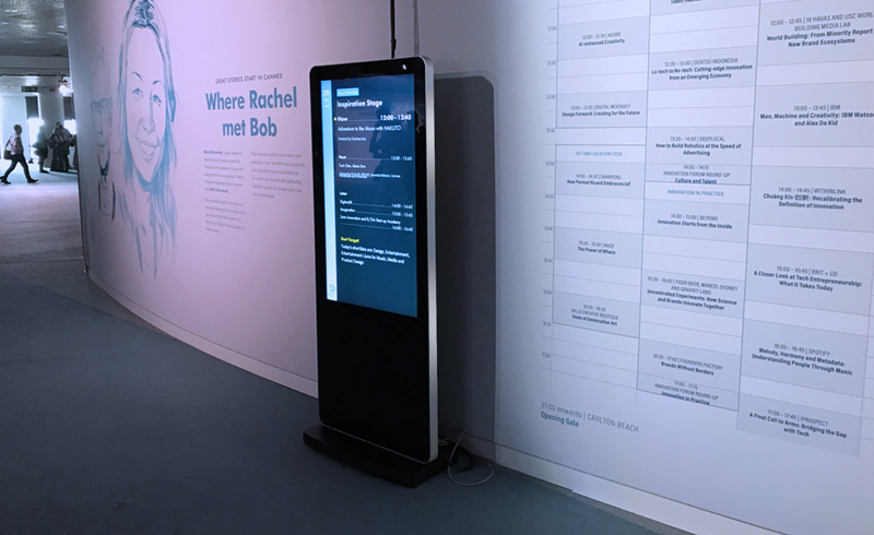 digital signage screen rear