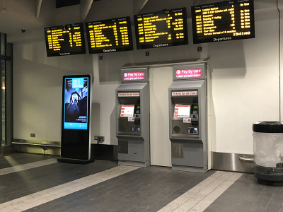 digital signage screen police station
