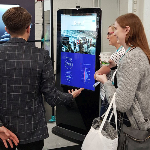digital signage screen police station