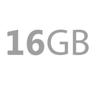 Integrated 16GB Storage