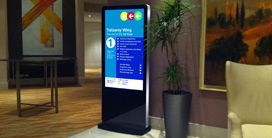 freestanding digital signage poster