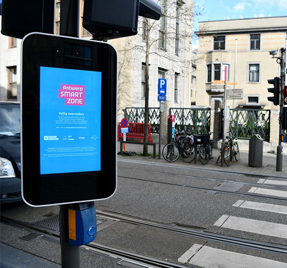 antwerp smart city digital signage case study