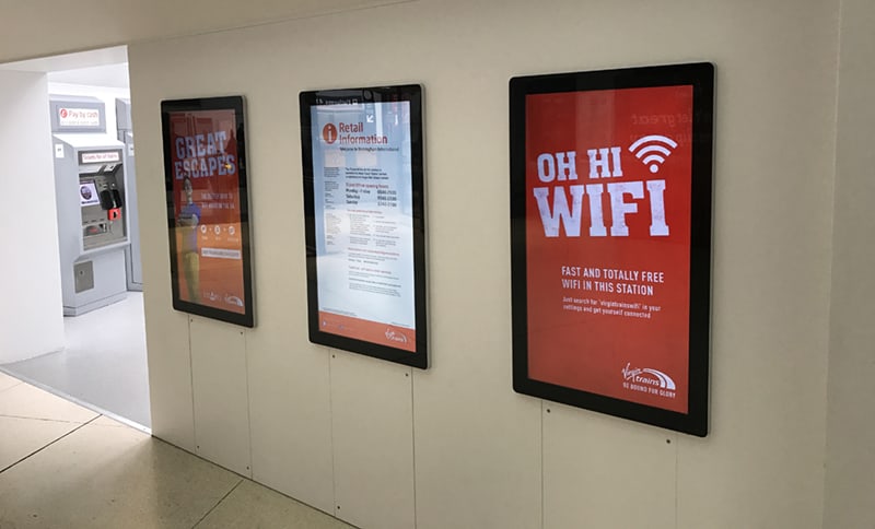 Android Advertising Displays - Birmingham Airport-2