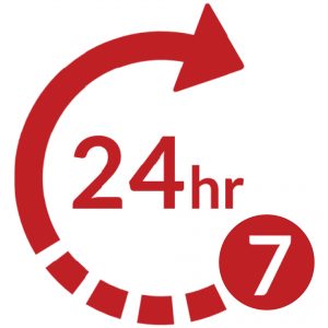 24/7 usage icon