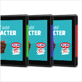 10" POS Displays with multi-coloured LED frames in green, blue and red