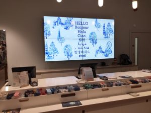LCD Video Wall in Retail Store
