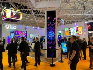 Allsee Curved OLED Video Wall at ISE 2020