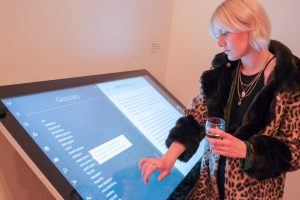 Interactive PCAP Touch Screen Kiosk at The Influence Project