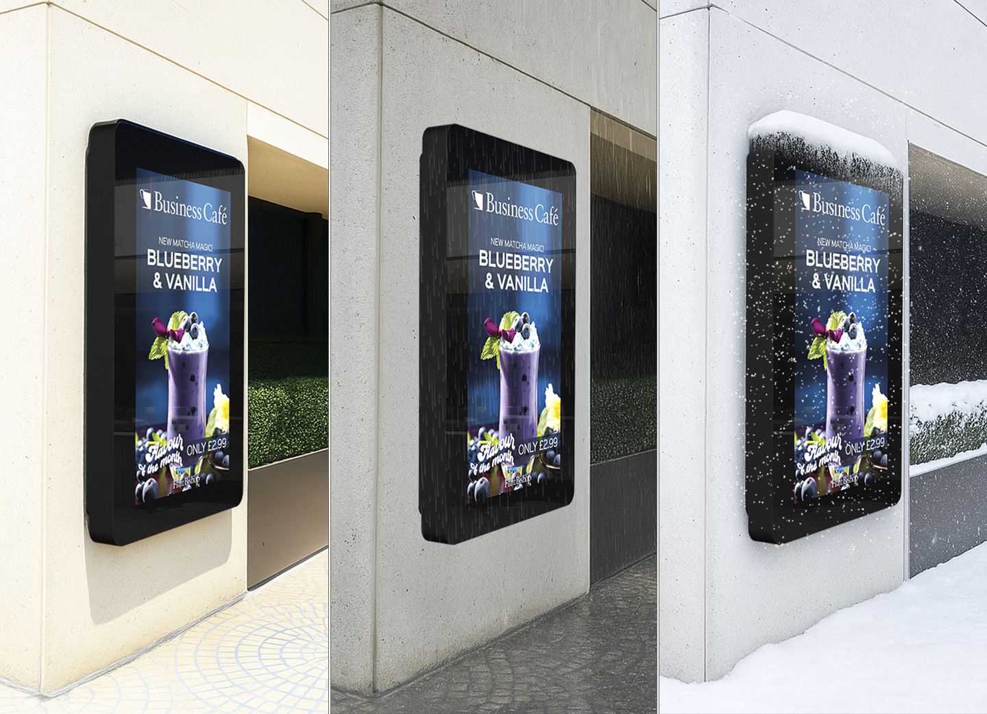 outdoor weatherproof display