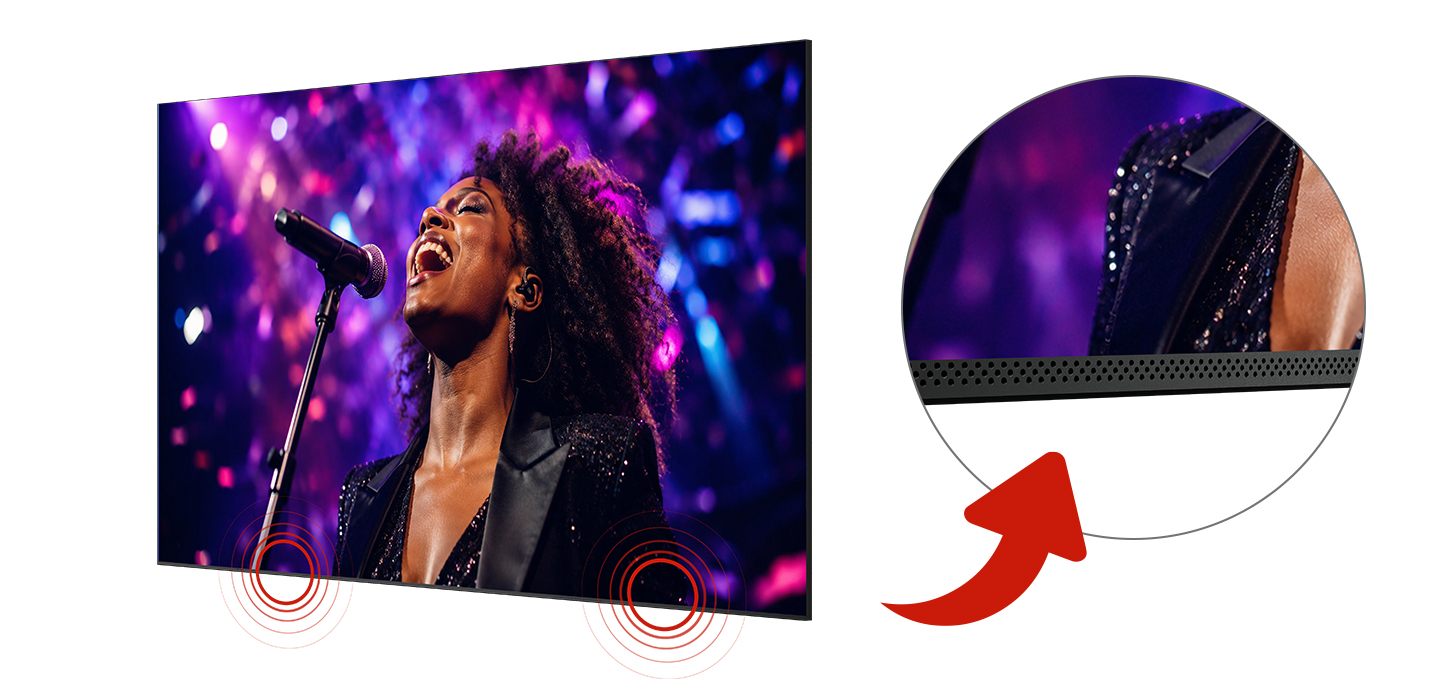 Fine Pitch COB DV-LED Video Wall 5 Fine Pitch DV-LED display with integrated soundbar