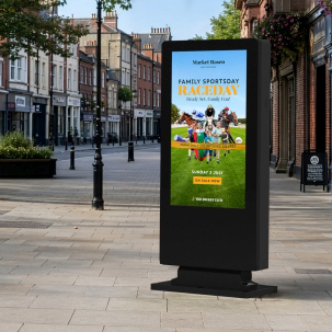 OT55UHD10 outdoor freestanding digital poster