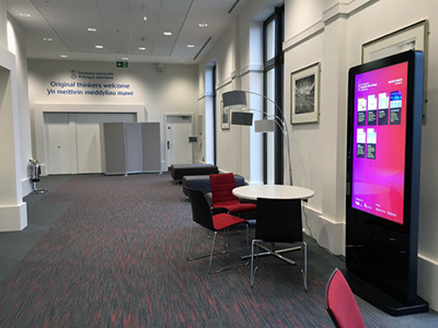 digital signage screens touch screen freestanding poster 
