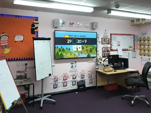 digital signage screens touch screen whiteboard rear ports