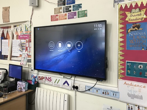 digital signage screens touch screen whiteboard rear ports