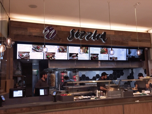 digital signage screens menu boards restaurant buffet