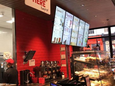 digital signage screens menu boards