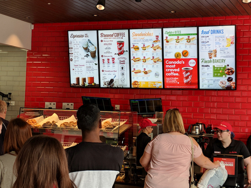 digital signage screens menu boards