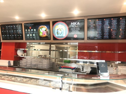 digital signage screens menu boards fast food 