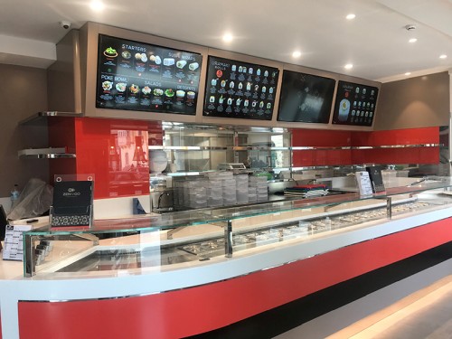digital signage screens menu boards fast food 