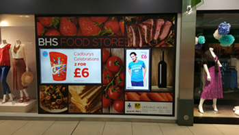 digital signage screen window display