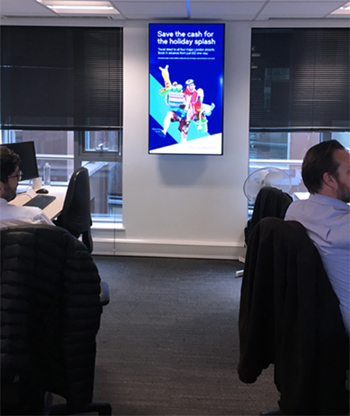 digital signage screen office