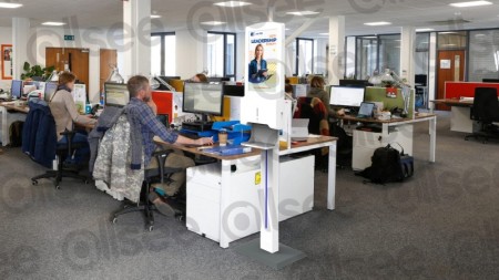 hand sanitiser digital signage screen