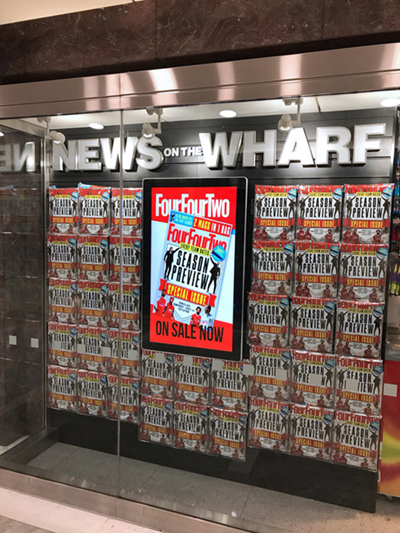 digital signage screen retail newsagents