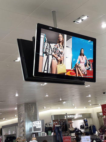 digital signage screen retail department store 