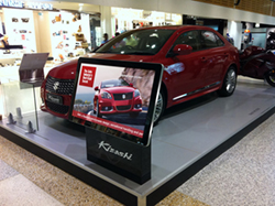 digital signage screen shopping centre showroom