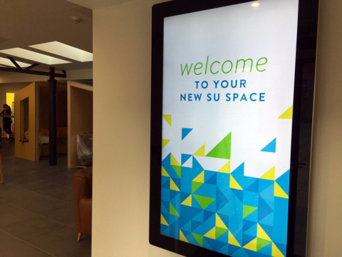 digital signage screen  restaurant fast food