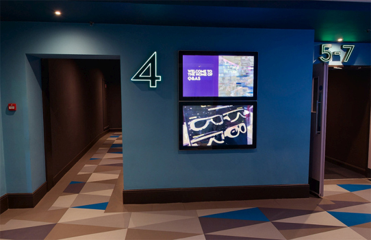 digital signage screen cinema