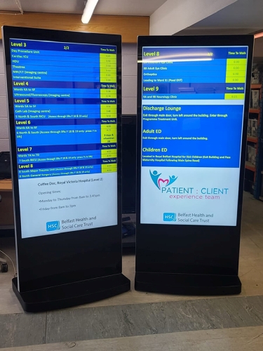 digital signage screen hotel
