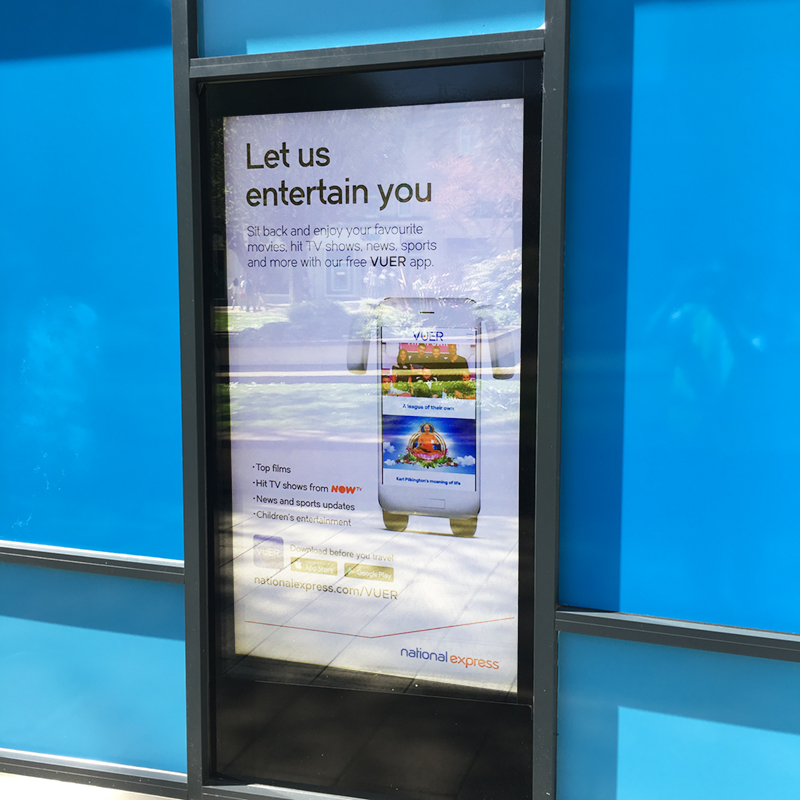 digital signage screen window display