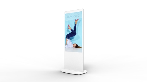 digital signage screens freestanding poster