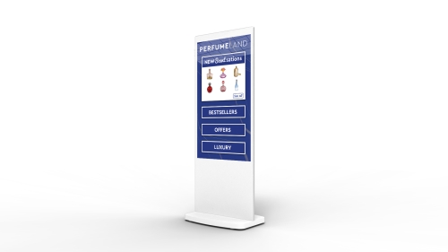 digital signage screens touch screen freestanding pcap poster