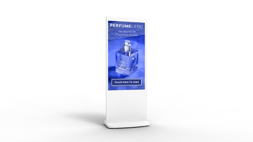 digital signage screens touch screen freestanding pcap poster