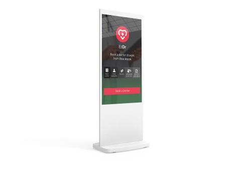 digital signage screens touch screen freestanding pcap poster