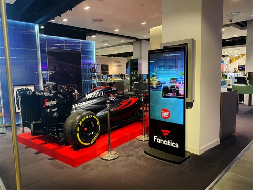 digital signage screens touch screen freestanding pcap poster