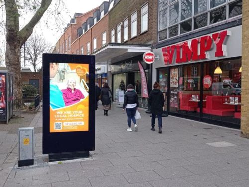 digital signage screens outdoor public square