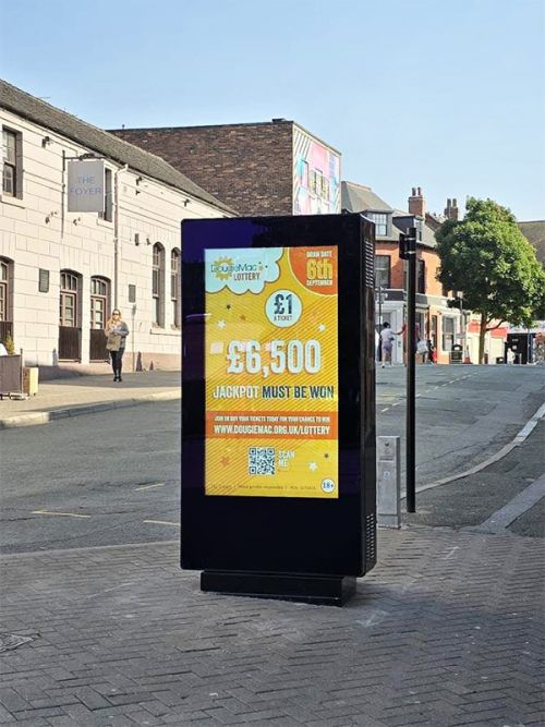 digital signage screens outdoor public square