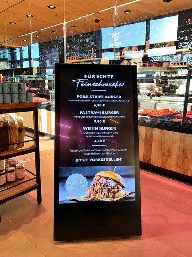 digital signage screen large monitor