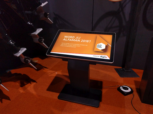 digital signage screens touch screen kiosk rear