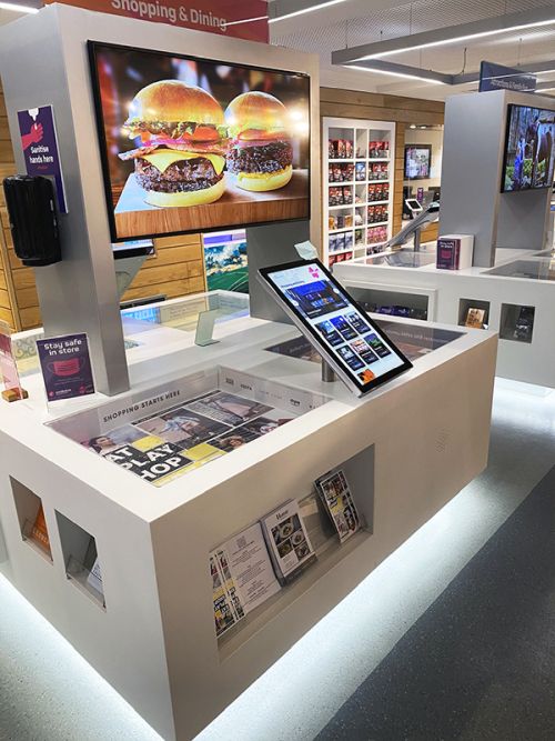 digital signage screens touch screen hospital