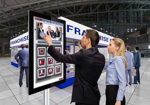 digital signage screens touch screen exhibition