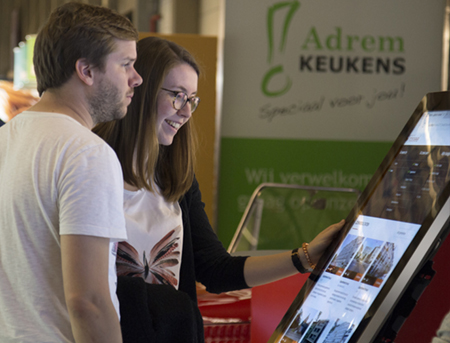 digital signage screens touch screen hospital