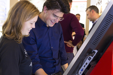 digital signage screens touch screen hospital