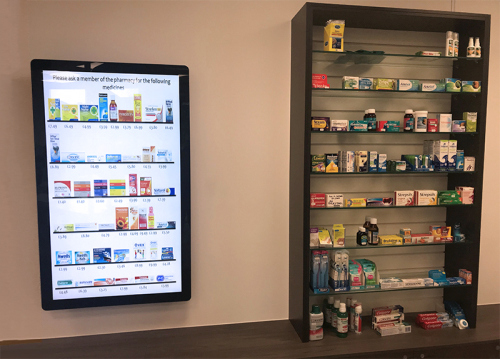 digital signage screens touch screen 