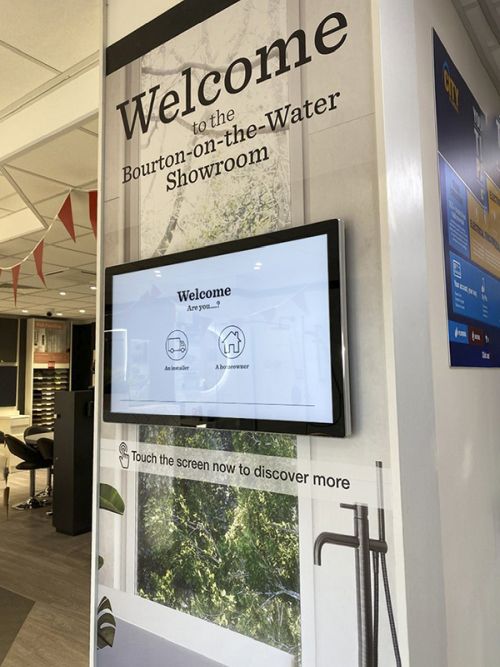 digital signage screens touch screen alluminium bezel